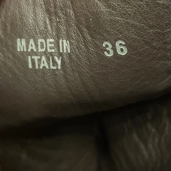 Golden Goose Deluxe Brand Leather Boots with silver Studded Butterfly Vero Cuoio - Picture 11 of 15